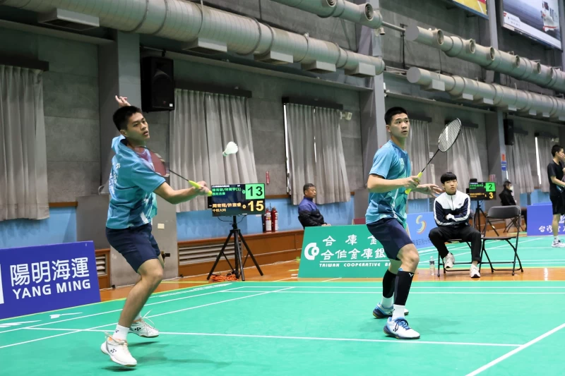 U19男雙冠軍西苑合庫陳宥銨／林宥宇。羽協提供