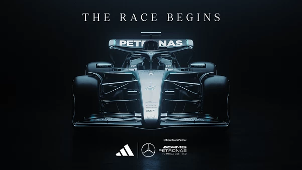 adidas並肩Mercedes-Amg Petronas F1車隊展開長期合作。官方提供