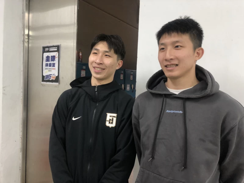 輔大王翊帆(右)王翊仲兄弟檔。大專體總提供
