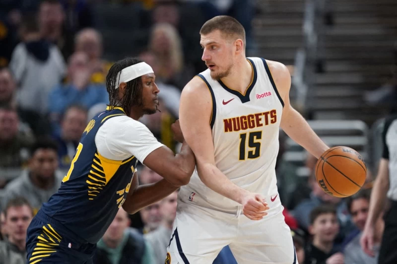 金塊今靠著約基奇（Nikola Jokic）全場送出生涯新高的19次助攻。法新社