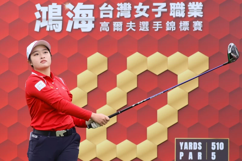 鴻海贊助選手吳佳晏第一回合70桿-2暫並列第13。Tlpga提供／林聖凱攝