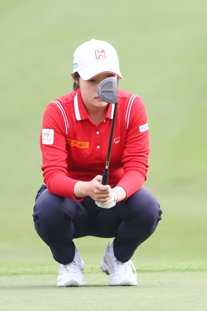 鴻海贊助選手吳佳晏第一回合70桿-2暫並列第13。Tlpga提供／葉勇宏攝
