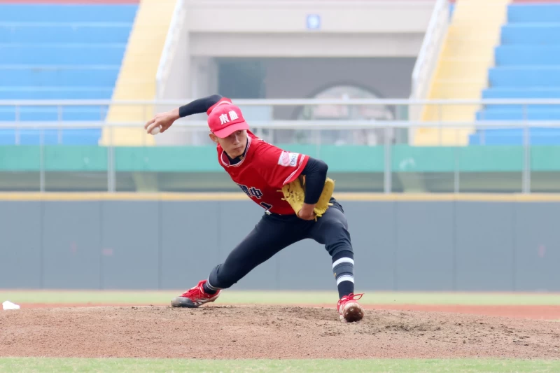 陳世展5局好投惜敗。學生棒聯提供
