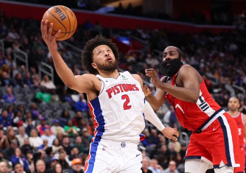 活塞靠著康寧漢（Cade Cunningham）全場轟下21分、4籃板、11助攻拿下8連勝。法新社