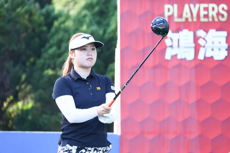 日本選手仲村果乃以兩回合總桿138桿-6暫居第四名。Tlpga提供／葉勇宏攝