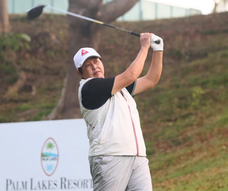 第一回合女子長春組呂雅惠74桿2暫列第一。鍾豐榮攝影