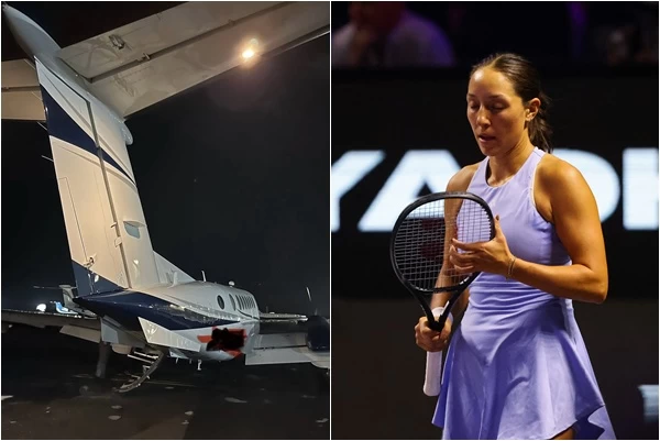 職網最有錢的美國選手佩古拉(Jessica Pegula)大方出手載四名球員搭自己的私人飛機。合成照片