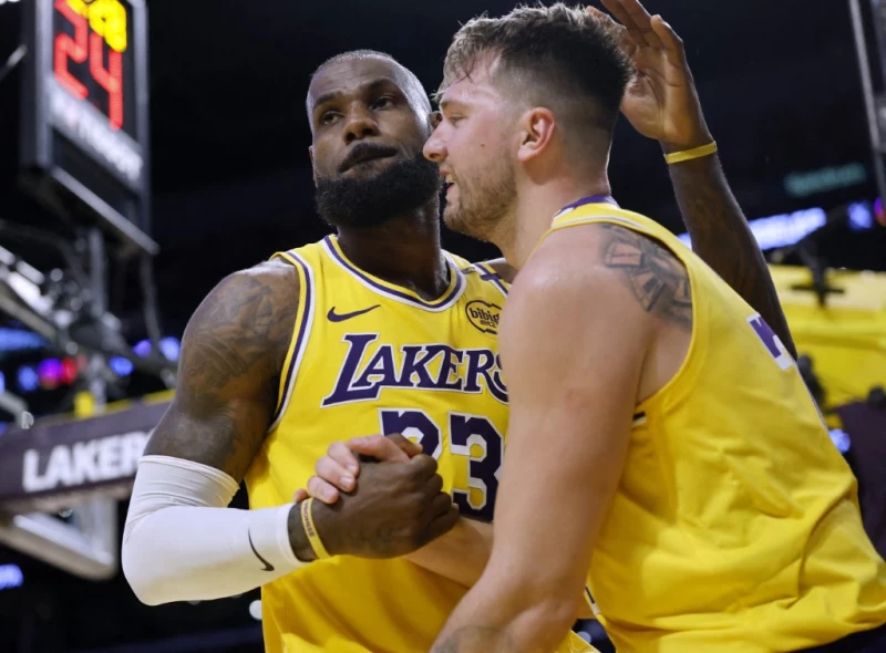 唐西奇（Luka Doncic）後，似乎已經成功完成與詹姆斯（LeBron James）磨合。法新社