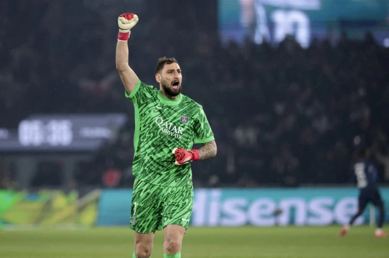 PSG的門將多納魯馬(Gianluigi Donnarumma)成為了全場的英雄。法新社