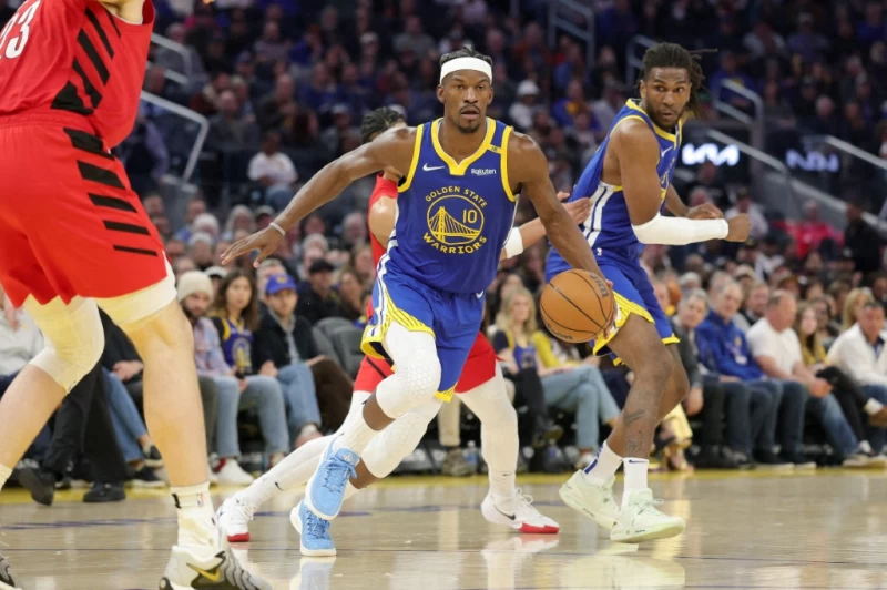 士官長巴特勒(Jimmy Butler)加入後讓勇士在攻防兩端都獲得助益。法新社