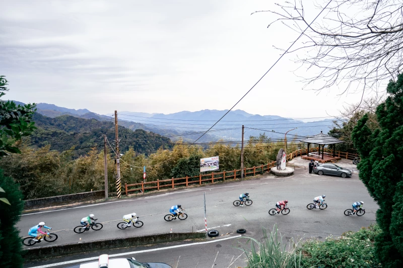 本屆環台賽唯一的一級登山點-苗栗仙山。國際自由車環台賽提供