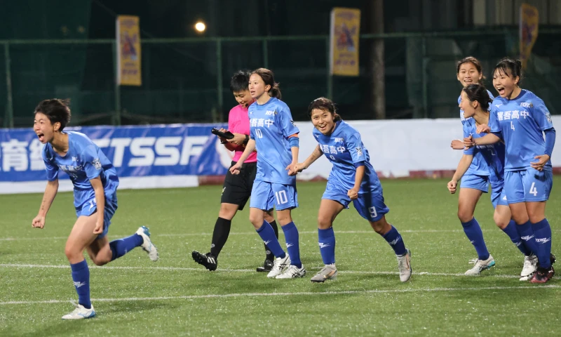 醒吾PK大戰後獲勝慶祝。高中體總提供