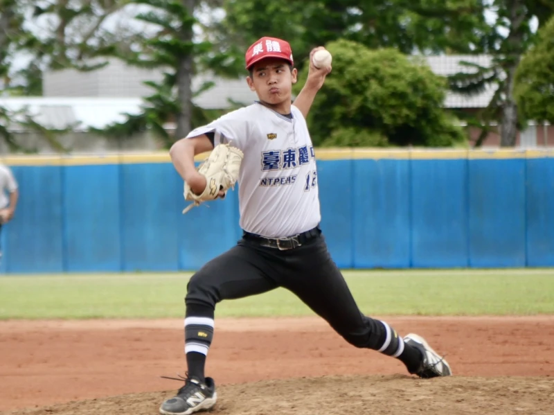 林樂軍先發4.1局勝投。吳敏欣攝