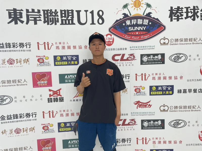 王奕翔再見三振拆滿壘彈。吳敏欣攝