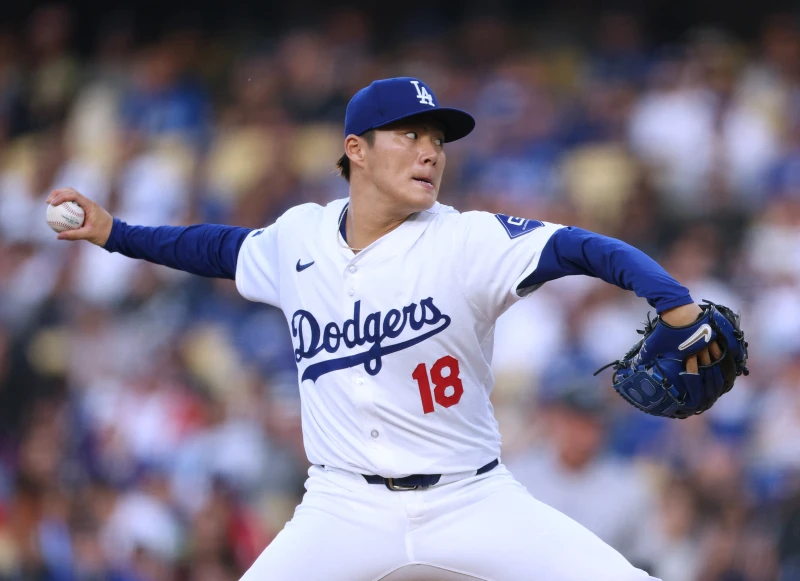 山本由伸戰績1勝1敗，防禦率1.69。法新社
