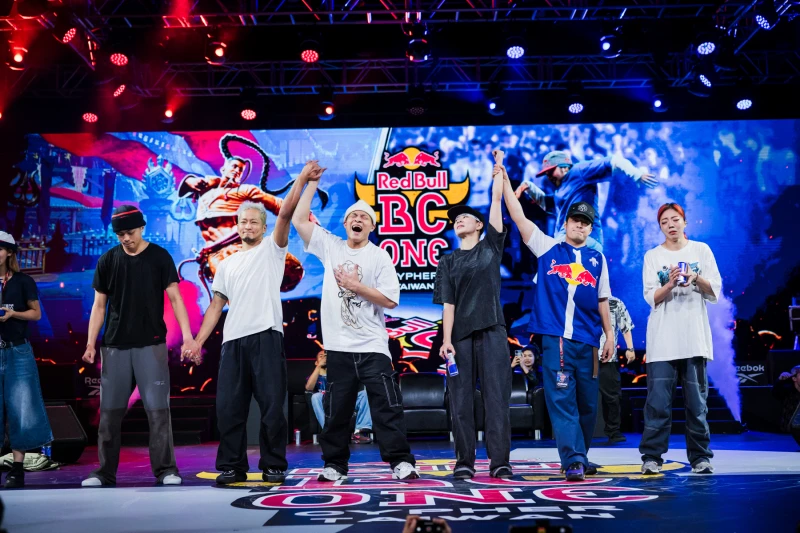 2025年 Red Bull Bc One 台灣大賽 分別由B-Boy Sprite吳宇謙、B- Girl Sophia許馥雅奪冠。Red Bull提供