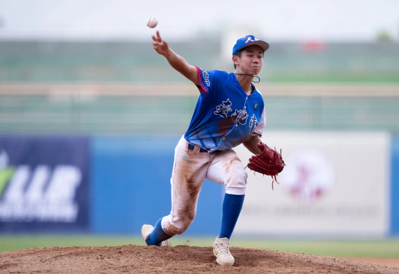 臺北市駱柏宇兩段式先發勝。台灣世界少棒聯盟提供