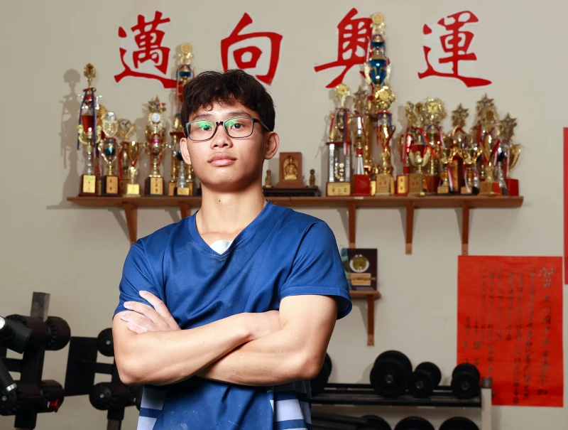 台灣舉重小巨人何偉竣放眼奧運。臺南市體育局提供