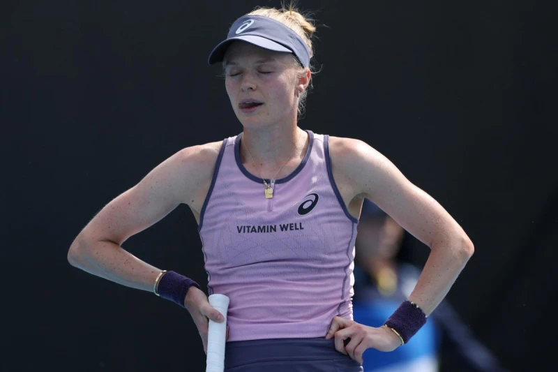 英國網球選手達特(Harriet Dart)抱怨對手體味太重的畫面意外曝光。法新社