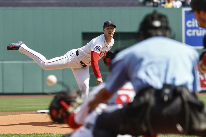 紅襪先發投手畢勒爾（Walker Buehler）今天順利繳出7局好投。法新社