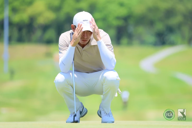 第一回合林遠惟後九洞打出29桿成績以總桿數66桿-6獨居領先。Tpga／林聖凱攝影