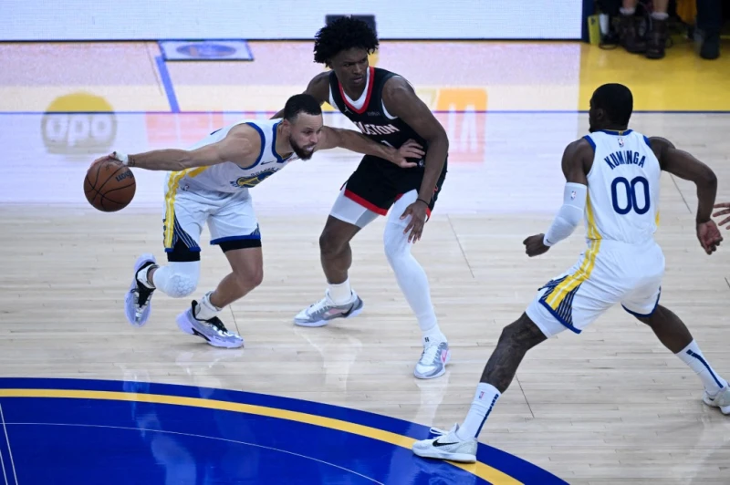 勇士一哥柯瑞（Stephen Curry）單核帶隊，全場轟下36分。法新社