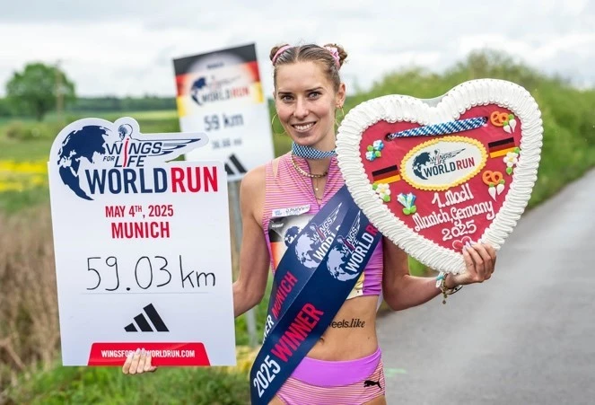國選手 Esther Pfeiffer 則以59.03公里贏得女子組冠軍。紅牛提供
