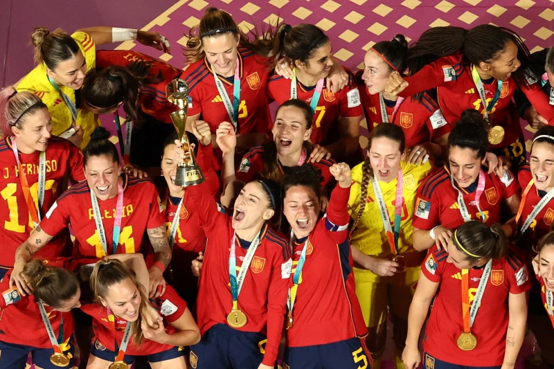 2023年女足世界盃由西班牙封后。法新社