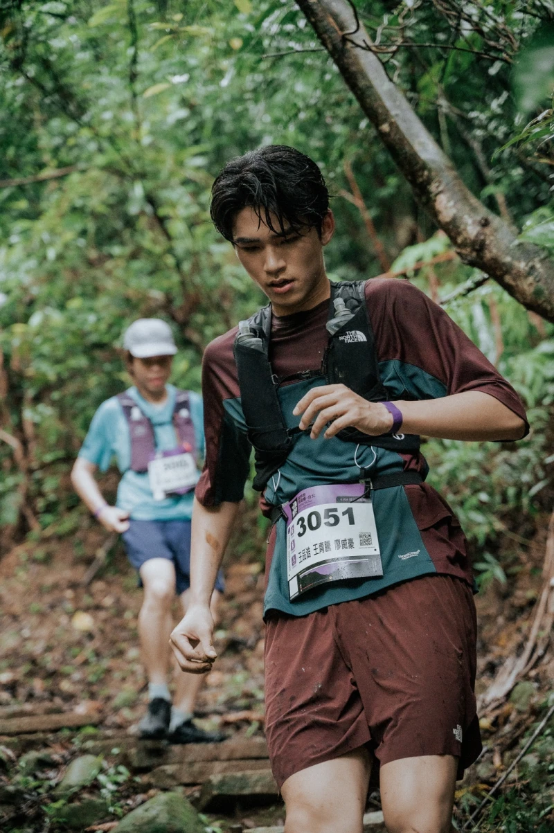 運動全能新生代演員王品澔越野跑初體驗。大會提供