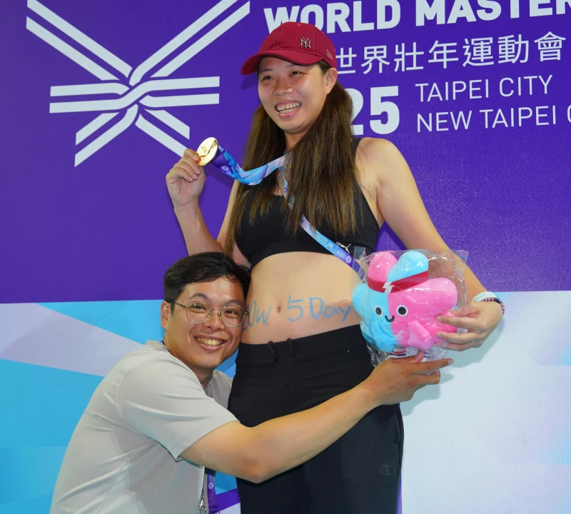 謝志琳參加女子30歲組200公尺混合四式以3分02秒33成績奪金。大會提供