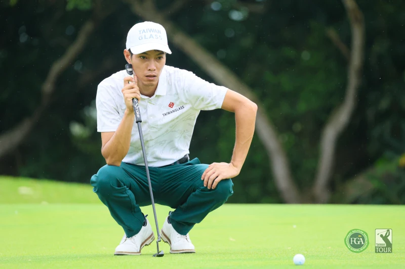 張緯綸以兩回合130桿-14暫居第一。Tpga／林聖凱攝影