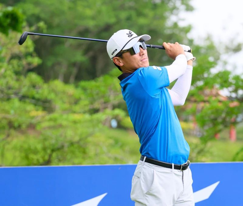 日本選手梶村夕貴以兩回合134桿-10暫居第三。Tpga／林聖凱攝影