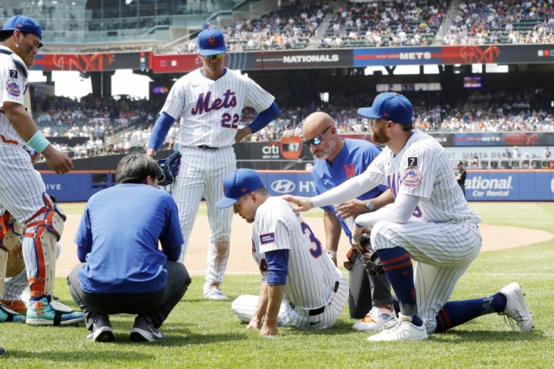 紐約大都會日籍王牌千賀滉大今天主投5.2局無失分摘勝後傷退。法新社