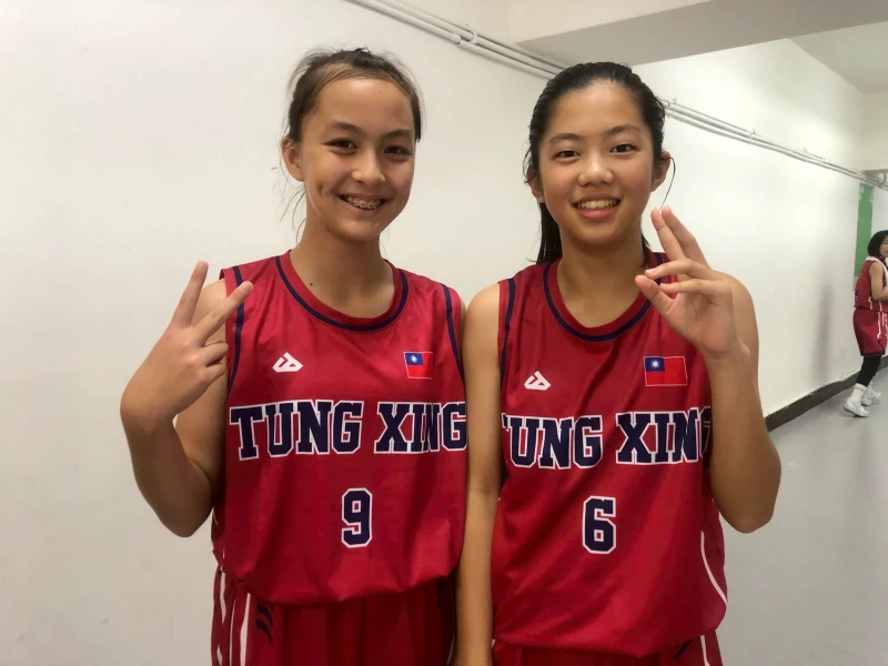 東興兩名混血雙嬌台日王筱涵(右)、美台陳綾媗超吸睛。大會提供