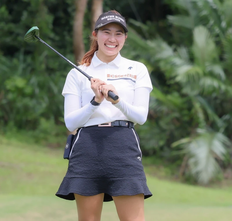 黃婧雲以三回合總桿210桿-6進入延長加賽最終獲得第二名。Tlpga／葉勇宏攝