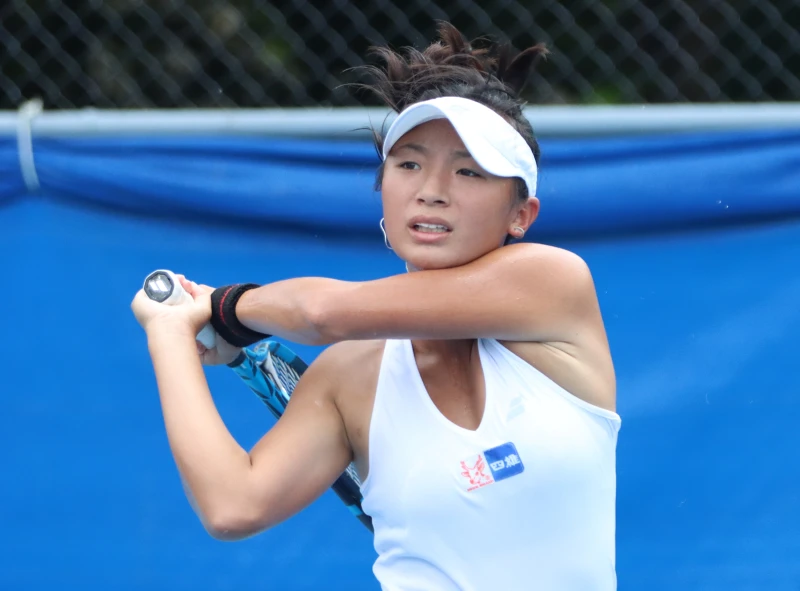 盧曼琳以直落二擊敗日本細木祐佳，闖進會外最終輪。四維體育推廣教育基金會提供