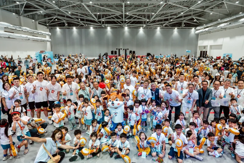 第3屆小小英雄運動會活動超過600位小小英雄們與父母親共同參與。中華奧會提供