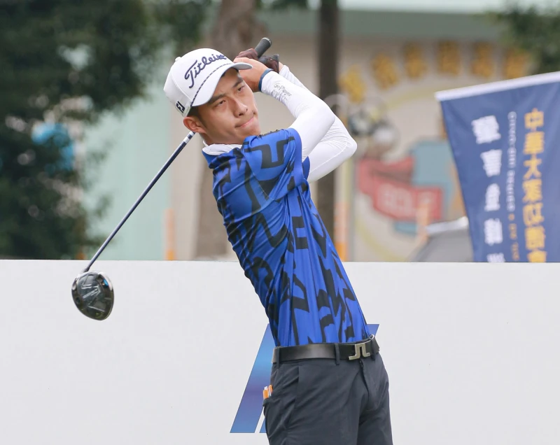 張哲瑜首回合以66桿-6暫並列第一。Tpga／鍾豐榮攝影