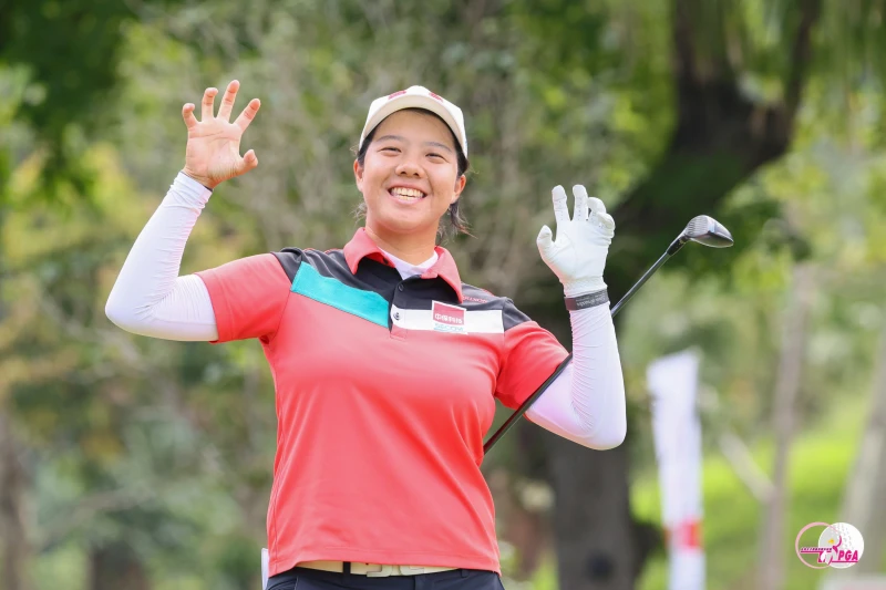 張雅淳首輪67桿-5暫並列第二。Tlpga／葉勇宏攝
