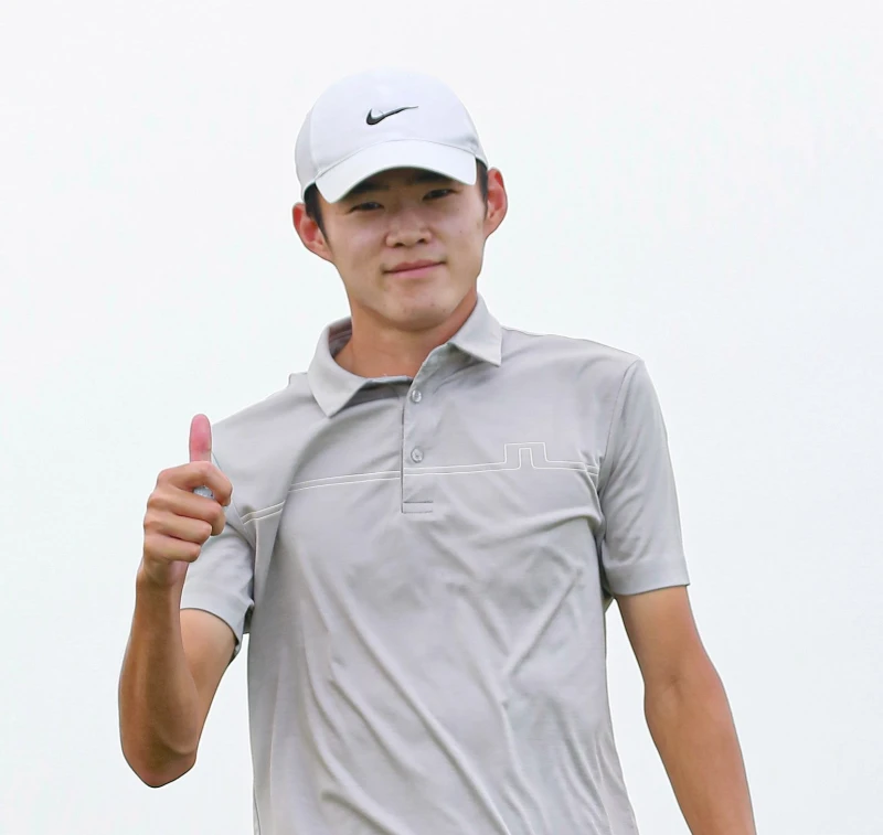 林宸駒首回合以66桿-6暫並列第一。Tpga／鍾豐榮攝影