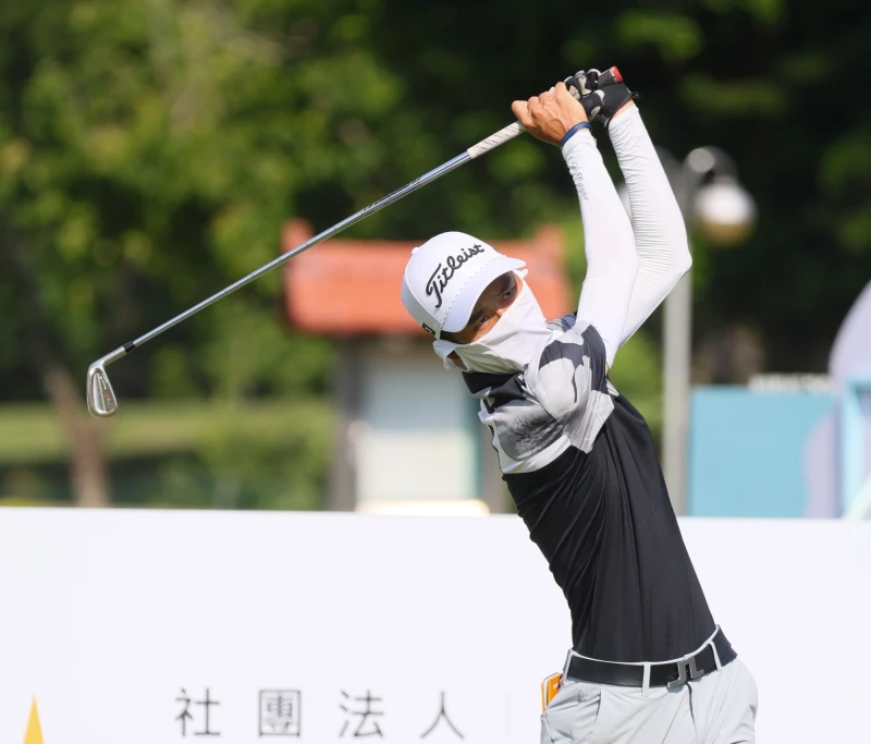張哲瑜以三回合總桿201桿-15暫並列第二。Tpga／林聖凱攝影 
