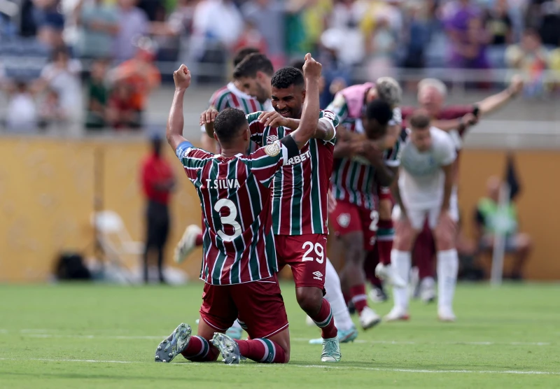 席爾瓦（Thiago Silva，前）的老將價值在後防可見一斑 。法新社