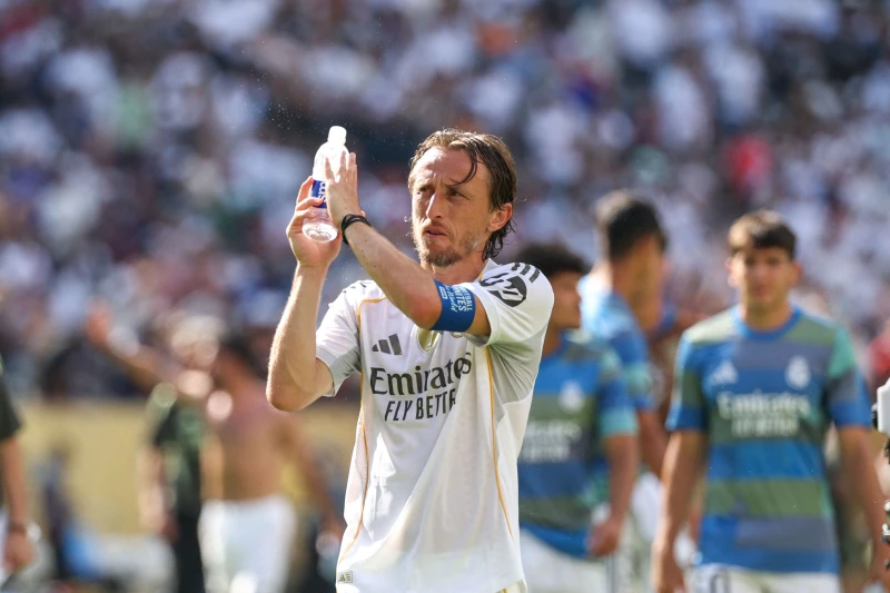 皇家馬德里中場大師莫德里奇(Luka Modric)完成在皇馬的最後一役。法新社