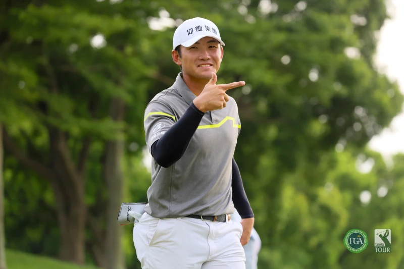 劉永華首回合抓7鳥無柏忌以65桿-7單獨領先。Tpga／林聖凱攝影