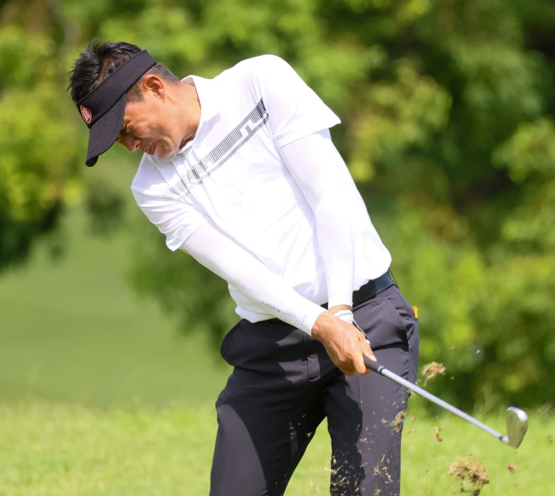 連騼森第一回合以68桿-4暫並列第三。Tpga／林聖凱攝影