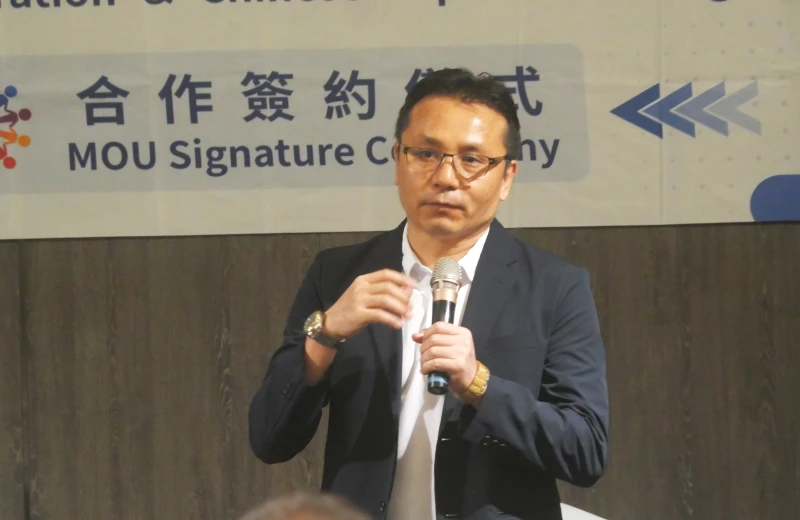 中華民國游泳協會祕書長曾正宗透露與波蘭有特殊緣份。中華民國游泳協會提供