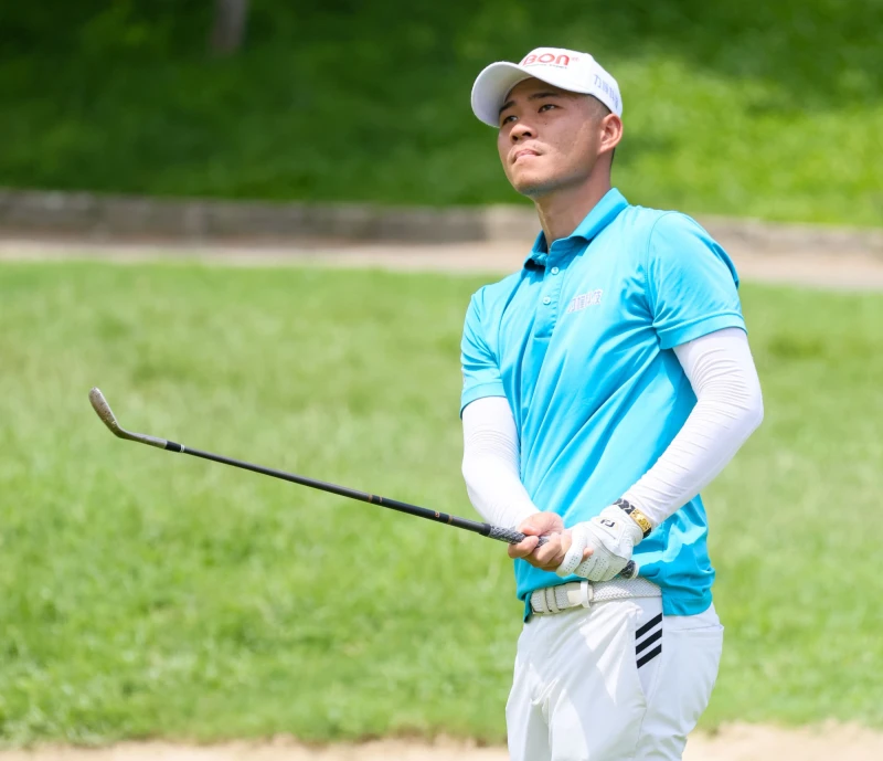 洪朝鑫以三回合總桿213桿-3暫並列第四。Tpga ／林聖凱攝影