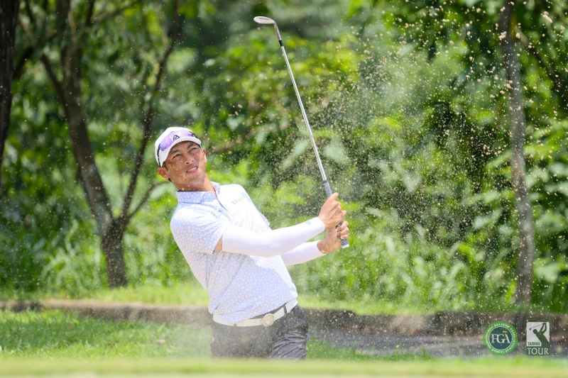 王偉軒以三回合總桿211桿-5暫並列第二。Tpga／林聖凱攝影