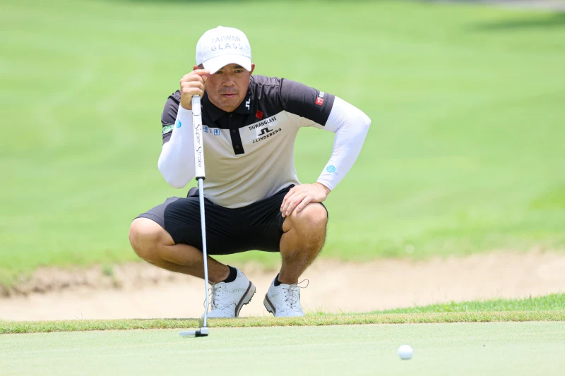 詹世昌以三回合總桿211桿-5暫並列第二。Tpga／林聖凱攝影 