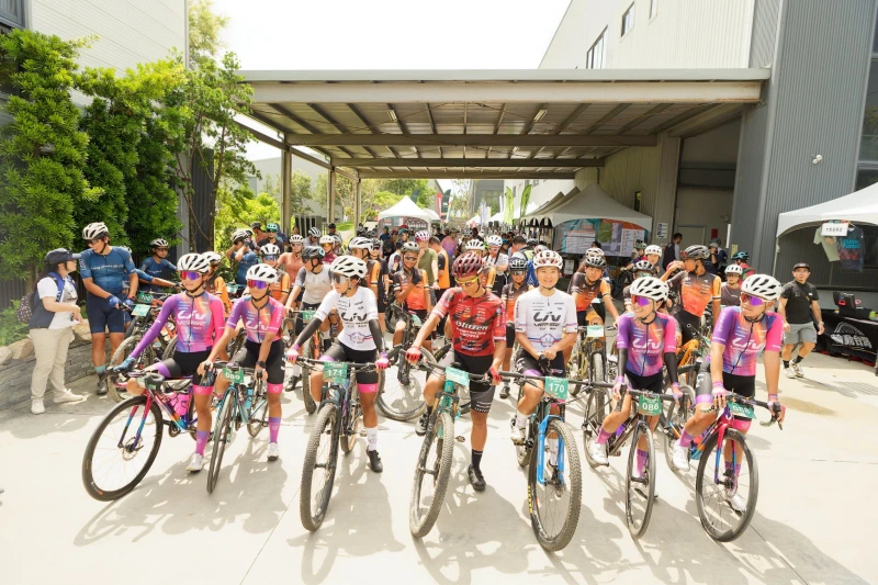 單車KOL集散地，單車界的髮香區粉墨登場。輪動台灣運動協會提供